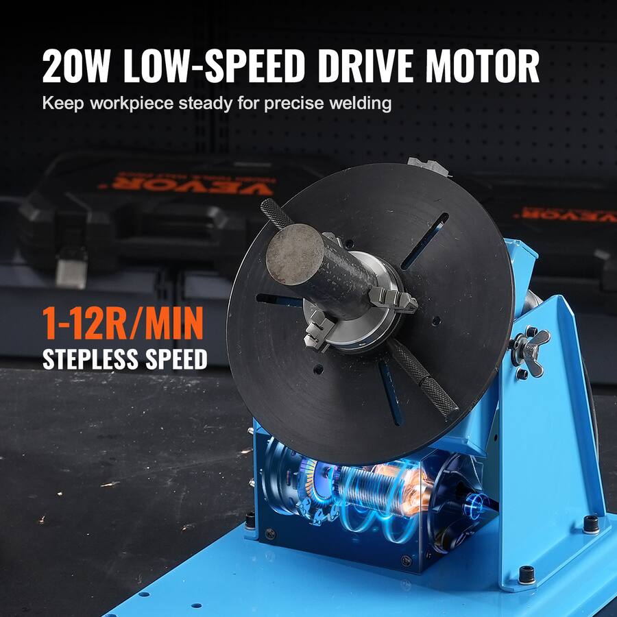 Low Rpm Table VEVOR Rotary Welding Positioner 10KG, 0 90Β° Welding Positioning ...