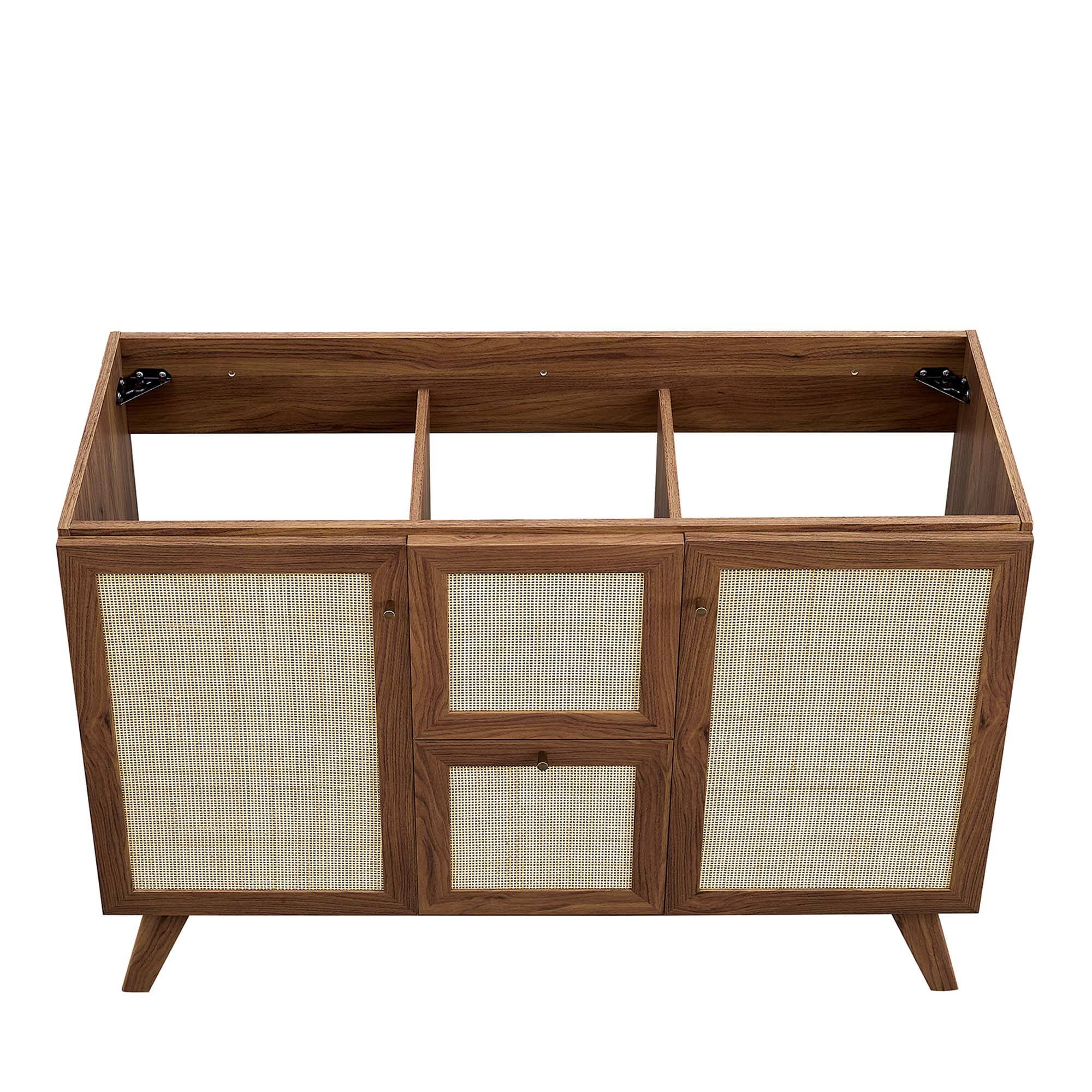 Alt View 5. Modway - Soma Bathroom Cabinet Basin Not Included by Modway - Walnut.