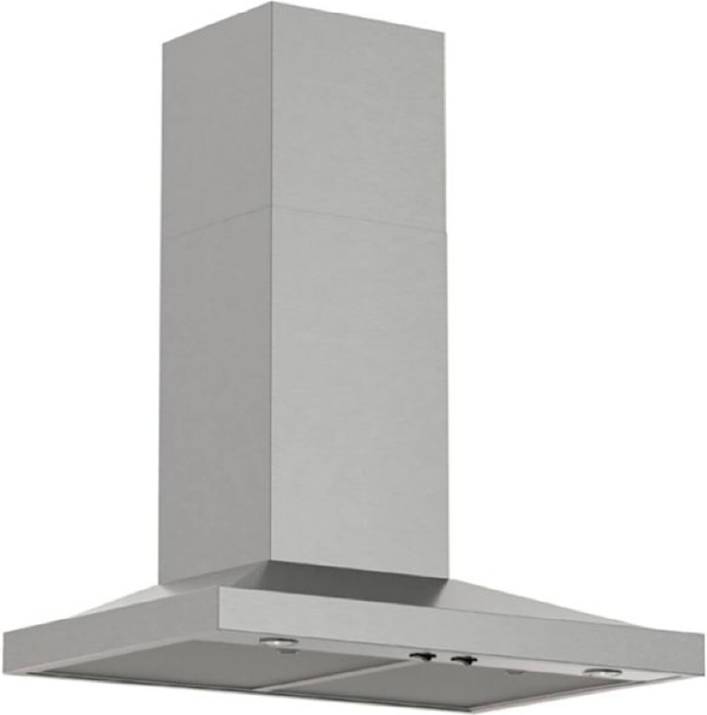 Angle. Broan - Broan 30" Pyramid Chimney Range Hood - Stainless steel.
