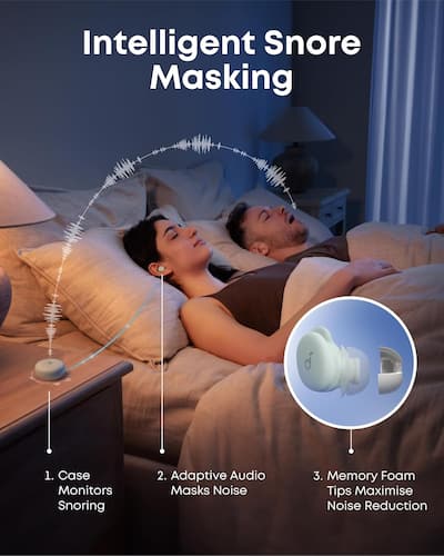 Soundcore by Anker Sleep A30 Smart ANC Sleep Earbuds Mist Green Soundcore by Anker Sleep A30 Smart ANC Sleep Earbuds Mist Green