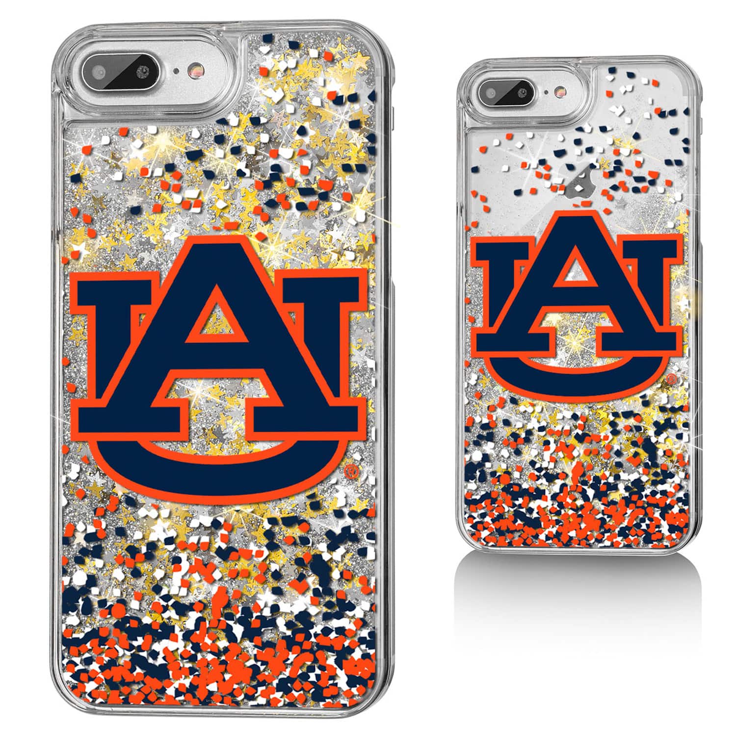 Keyscaper - NCAA - Auburn Tigers iPhone Glitter Confetti Design Case - 14 Pro - Multicolor