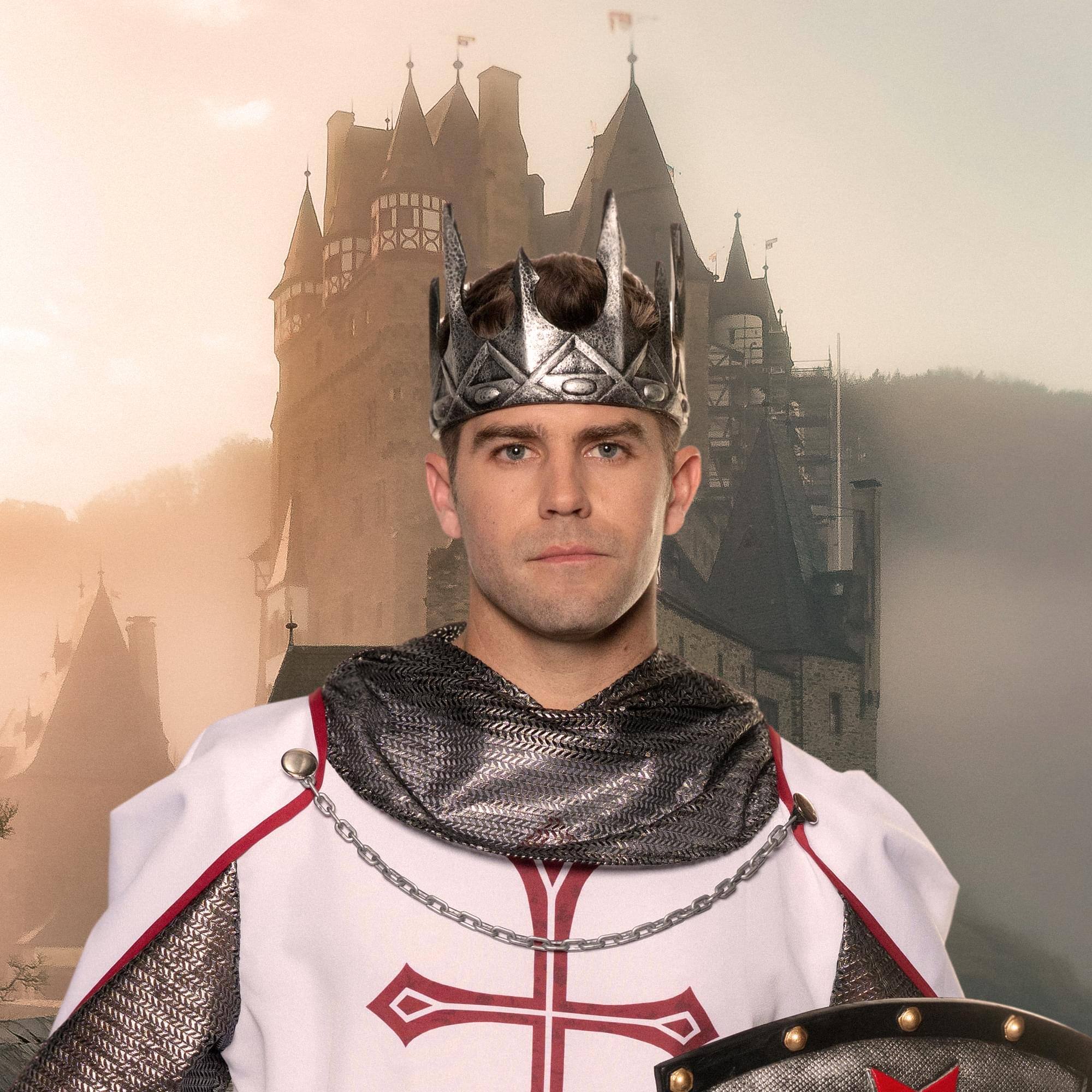 Alt View 1. Underwraps - King's Gold Crown Foam Adult Costume Accessory - Gold.