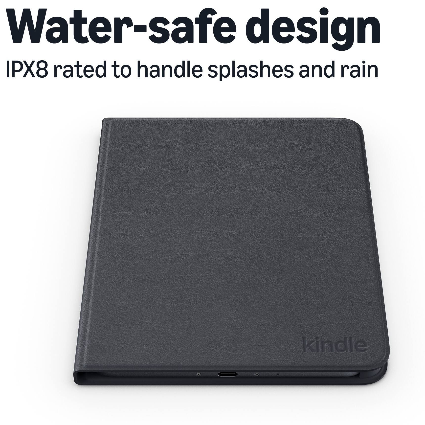 Water-safe design IPX8 rated to handle splashes and rain