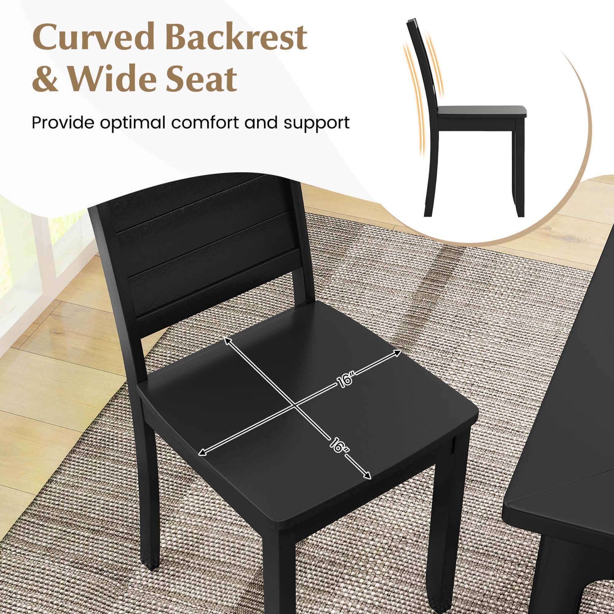 Curved Backrest & Wide Seat
Provide optimal comfort and support
16" 6 16"
