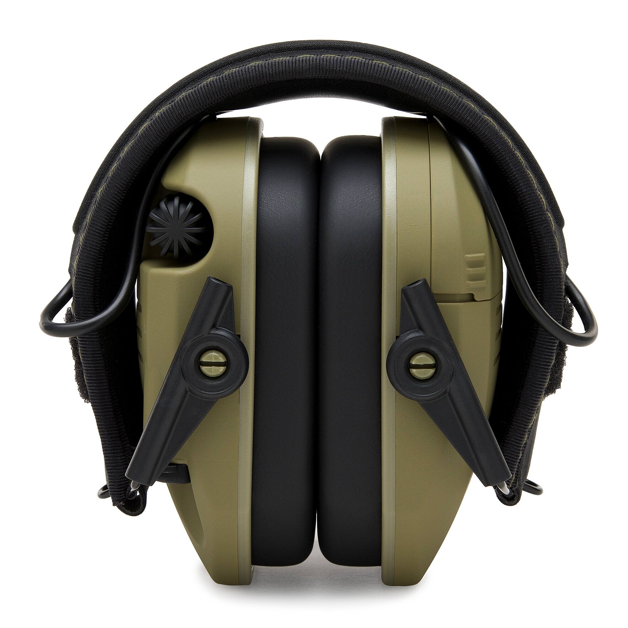 Back. Walkers - Walker's Razor Slim Ultra Low Profile Compact Design Earmuffs (Green) 10-Pack - Green.