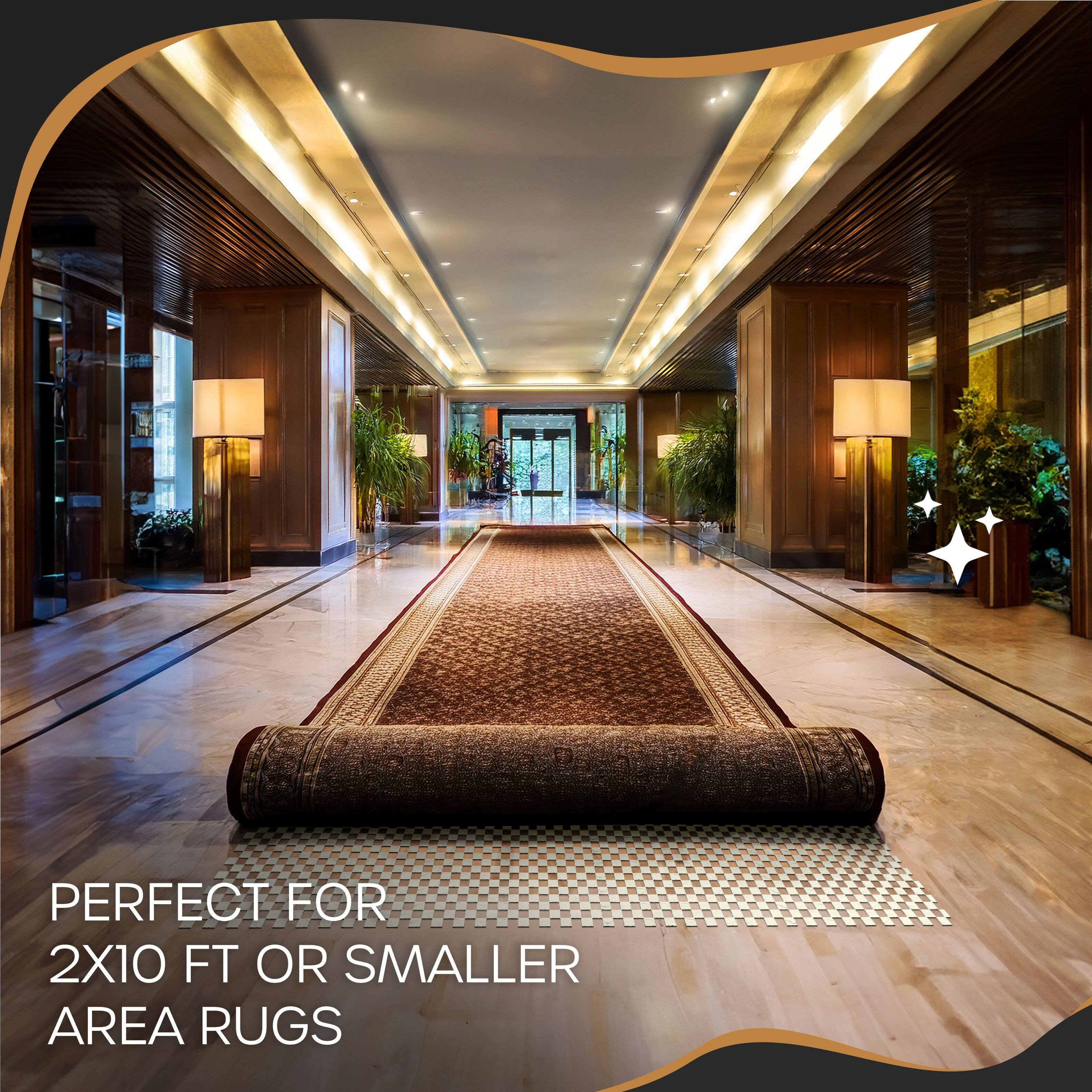 PERFECT FOR 2X10 FT OR SMALLER AREA RUGS