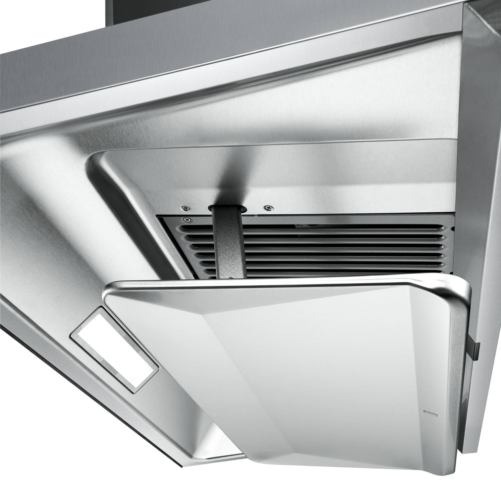 Alt View 1. FOTILE - FOTILE 36" 1000 CFM Wall Mount Range Hood with Touchscreen in Stainless Steel - stainless steel.