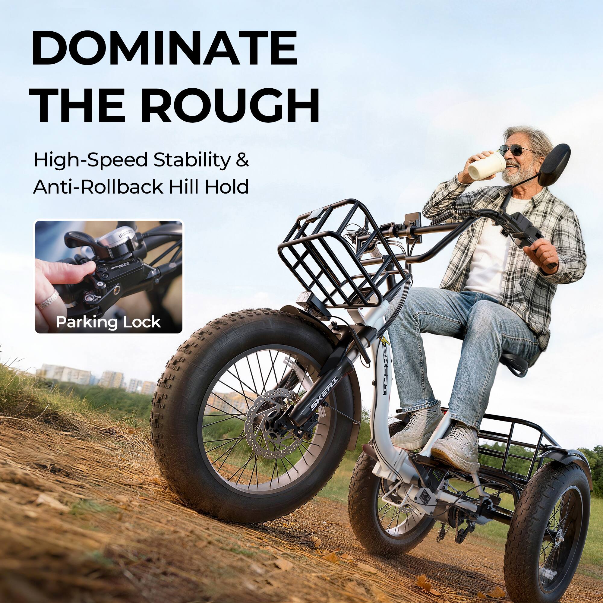 DOMINATE THE ROUGH

High-Speed Stability & Anti-Rollback Hill Hold

Parking Lock