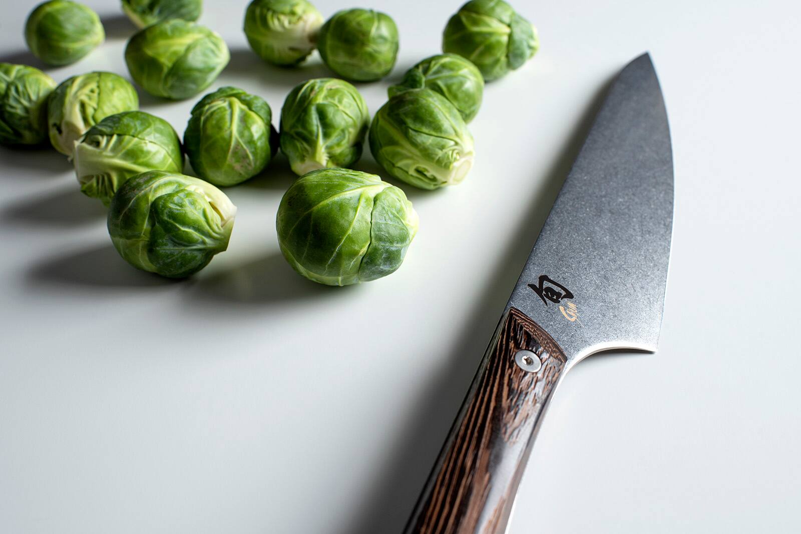 Alt View 3. Shun - Kanso 8 Inch Chef's Knife - Brown.
