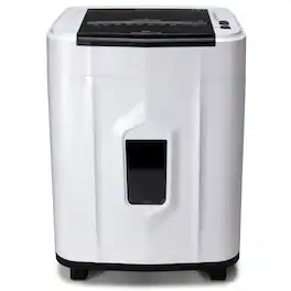 Aurora - AU120MF 120-Sheet Auto Feed Micro-Cut Paper Shredder / 5 Gallon Pullout Basket / 30 Minutes/Security Level P-4 - White