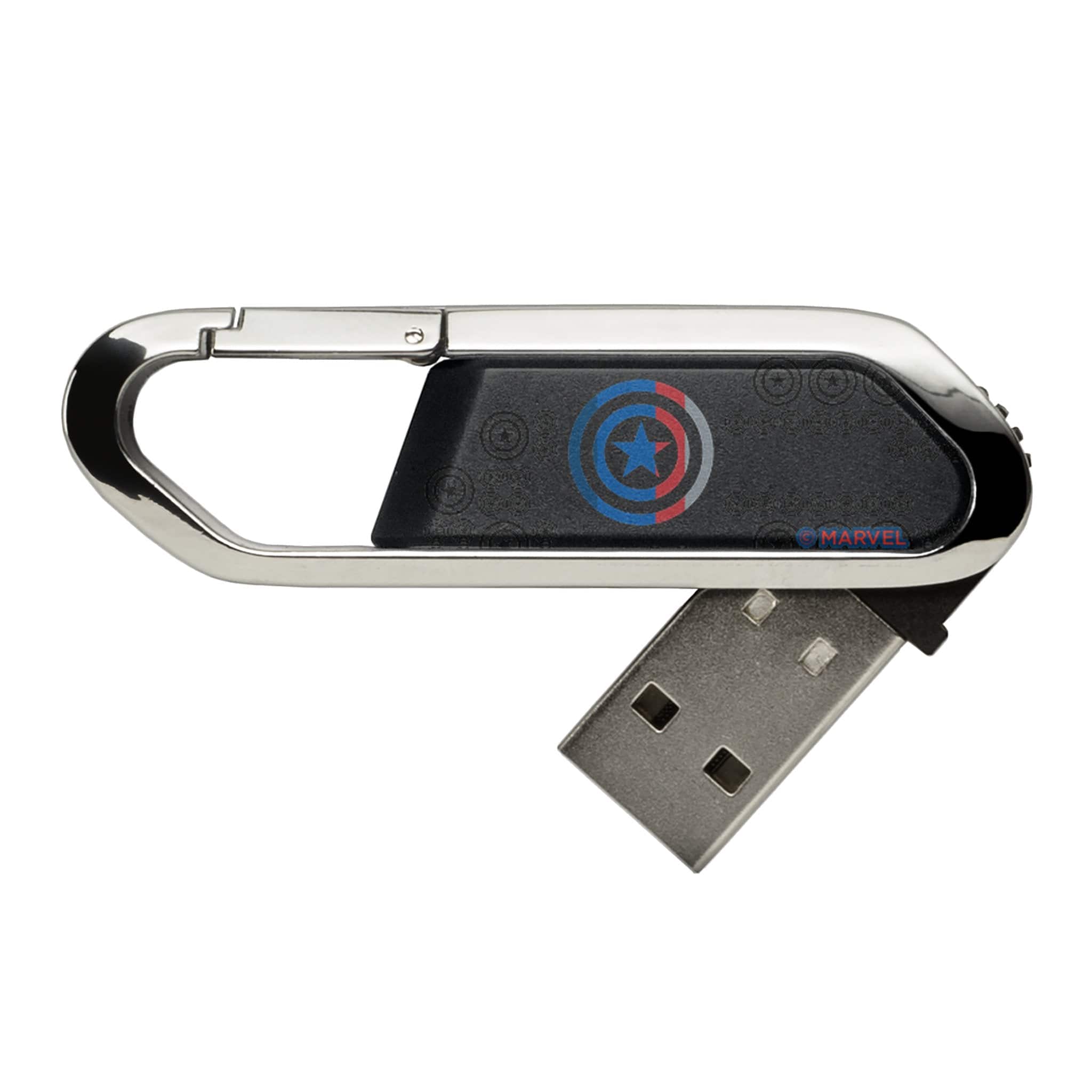 Keyscaper - Marvel Sigil USB 64GB Clip Style Flash Drive - Captain America