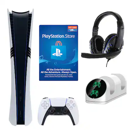 Gift card worth $25 for the PlayStation Store. This card allows you to download the latest games and add-ons, watch movies, and more from your PlayStation 4 system.