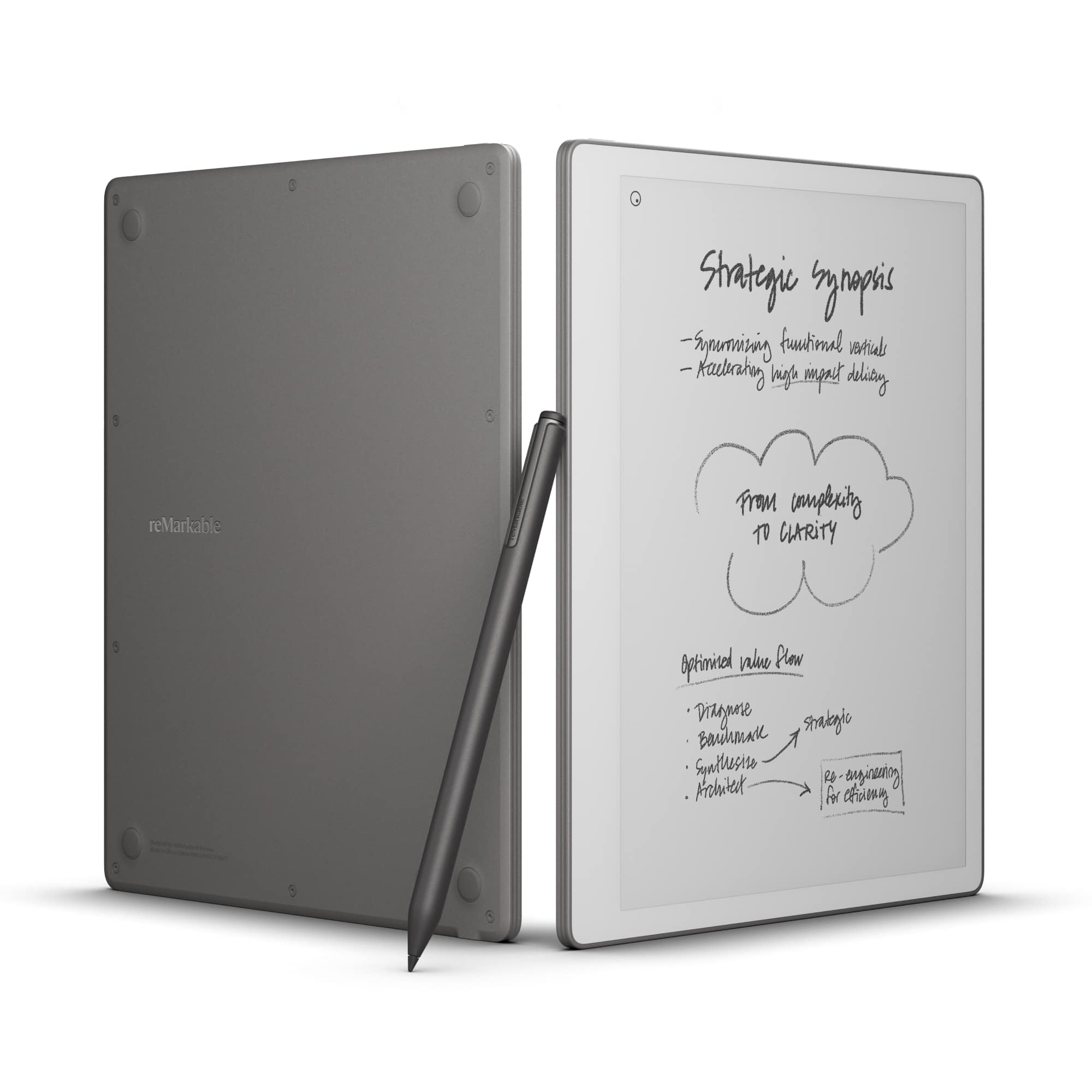 reMarkable - Paper Pure 10.3” Paper Pablet with Marker Plus - White & Gray