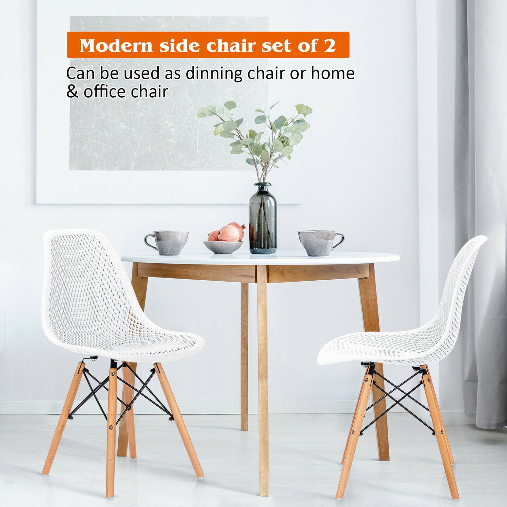 Modern side chair set of 2  
Can be used as dining chair or home & office chair