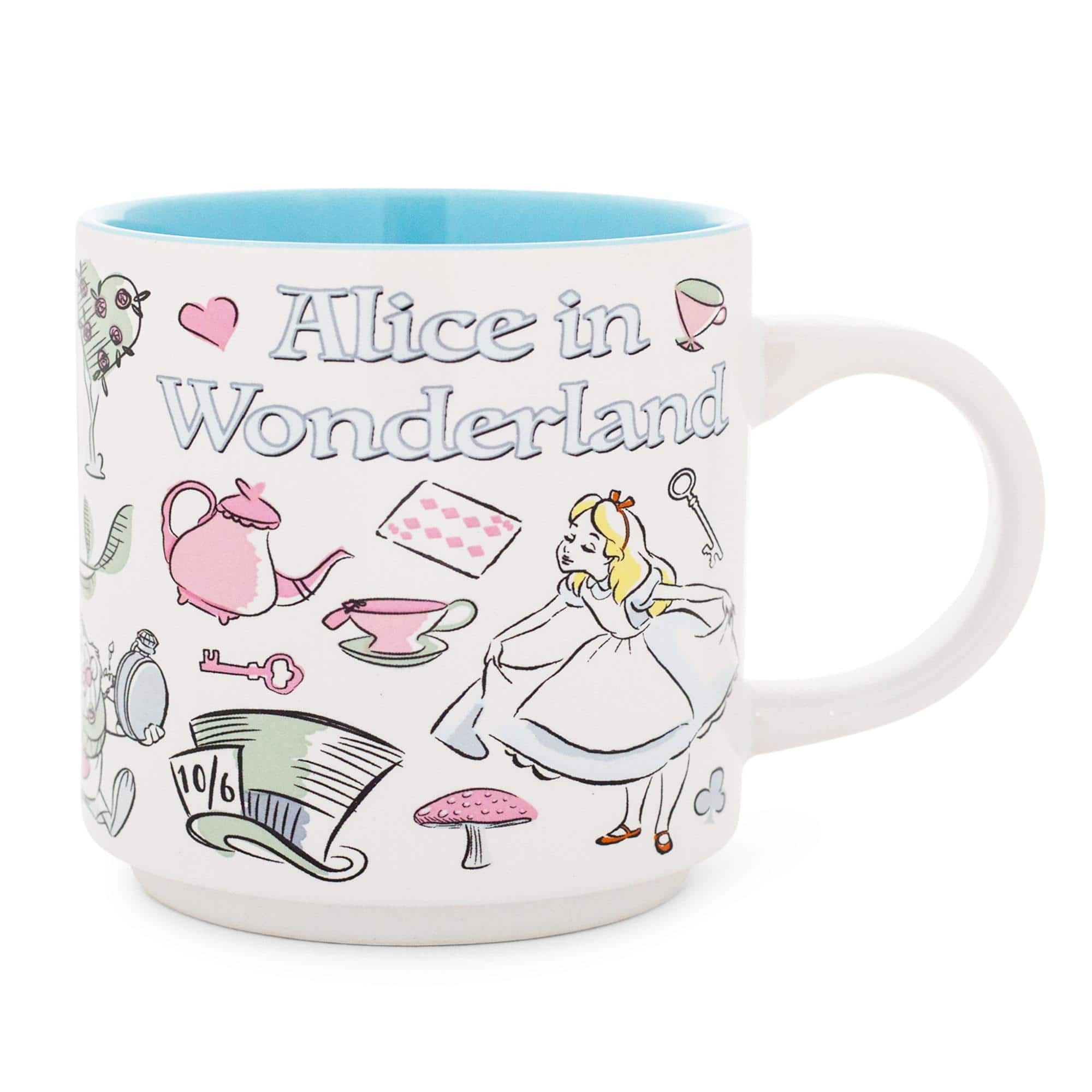 Disney - Alice In Wonderland Icons Single Stackable Ceramic Mug | Holds 13 Ounces - White price history on PriceWatchPro