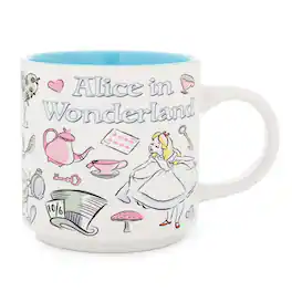 Disney - Alice In Wonderland Icons Single Stackable Ceramic Mug | Holds 13 Ounces - White