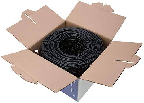 Alt View 4. Cables Direct Online - CAT6 1000FT Plenum CMP Ethernet Cable 550MHz 23AWG UTP RJ45 LAN Bulk Network Wire CCA Copper Clad Aluminum, Black.