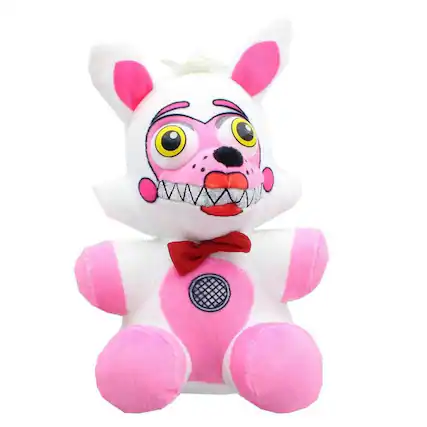 Front. Chucks Toys - Five Nights at Freddy's Sister Location 6.5" Plush: Funtime Foxy - Pink.