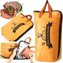 Giantpower - 21in BBQ Blanket for Resting Meat, Reusable Smoking Meat Insulated Bag for Brisket/Beef/Pork Shoulder/Turkey