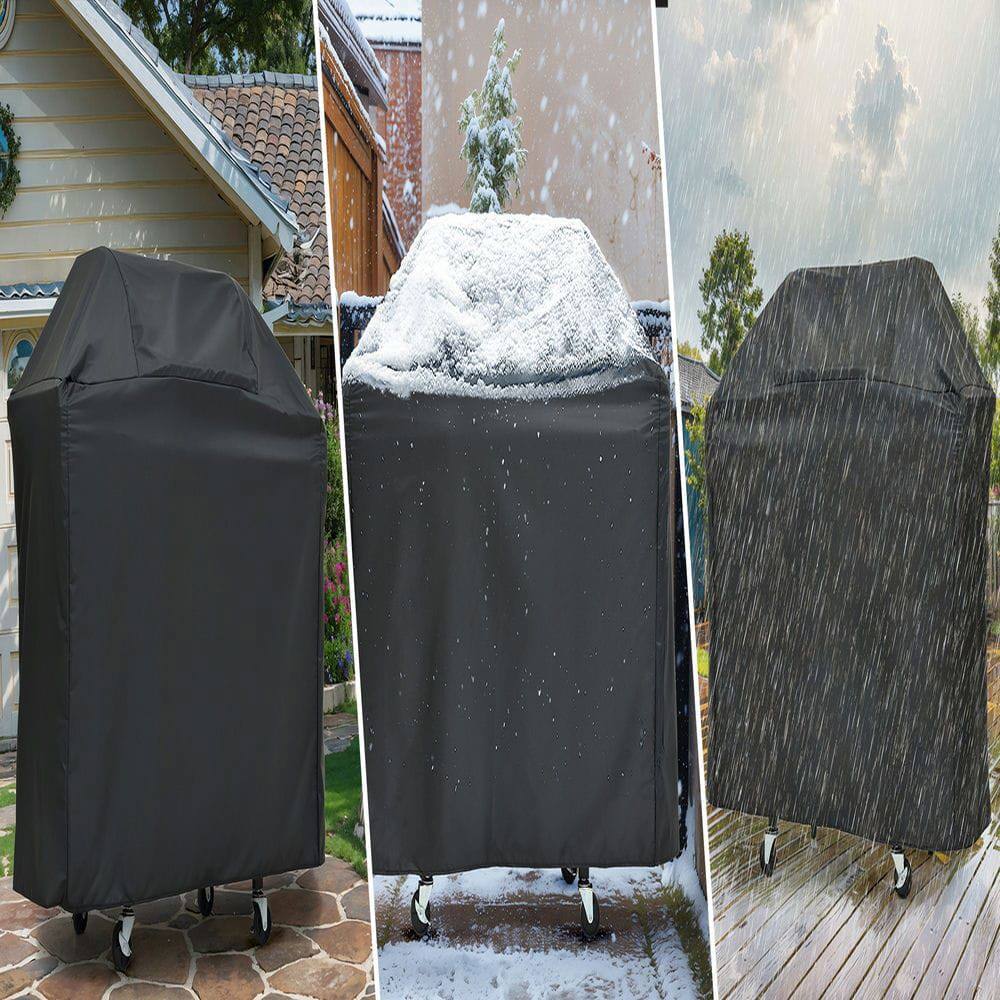 Alt View 8. Resenkos - Stainless Steel 4-Burner Propane Gas Grill: Comes with Side Burner and Cover, Perfect for Outdoor BBQ, Camping.