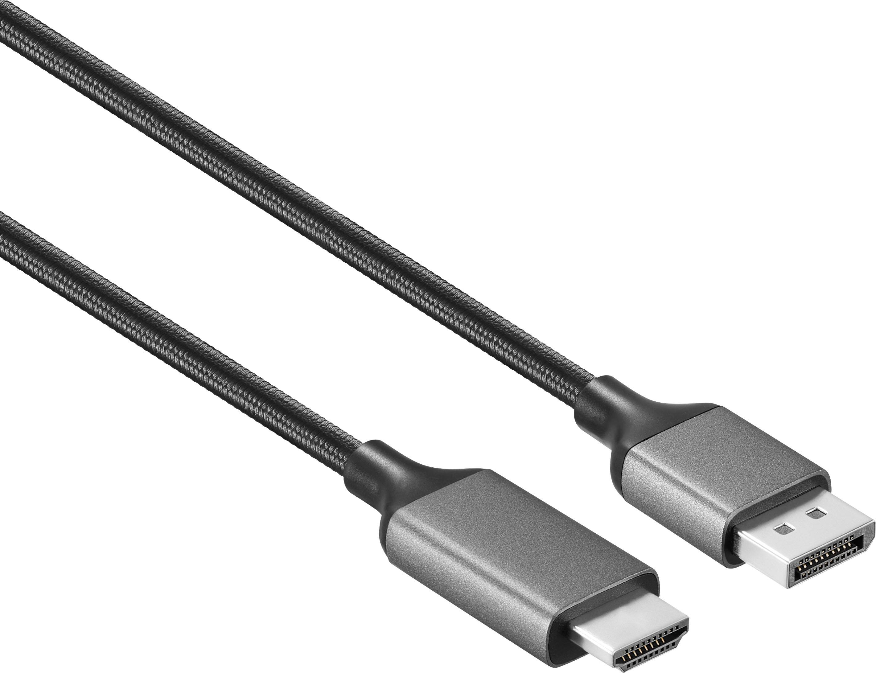 Alt View 12. Insignia™ - 10 ft. DisplayPort to HDMI Cable - Black.