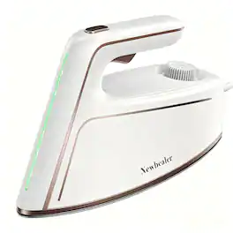 Newbealer - Steam Generator Iron,1500W Powerful Penetrating Steam,Rapid Wrinkle Removal,Vertical & Horizontal,Auto Shut Off - Pearl White