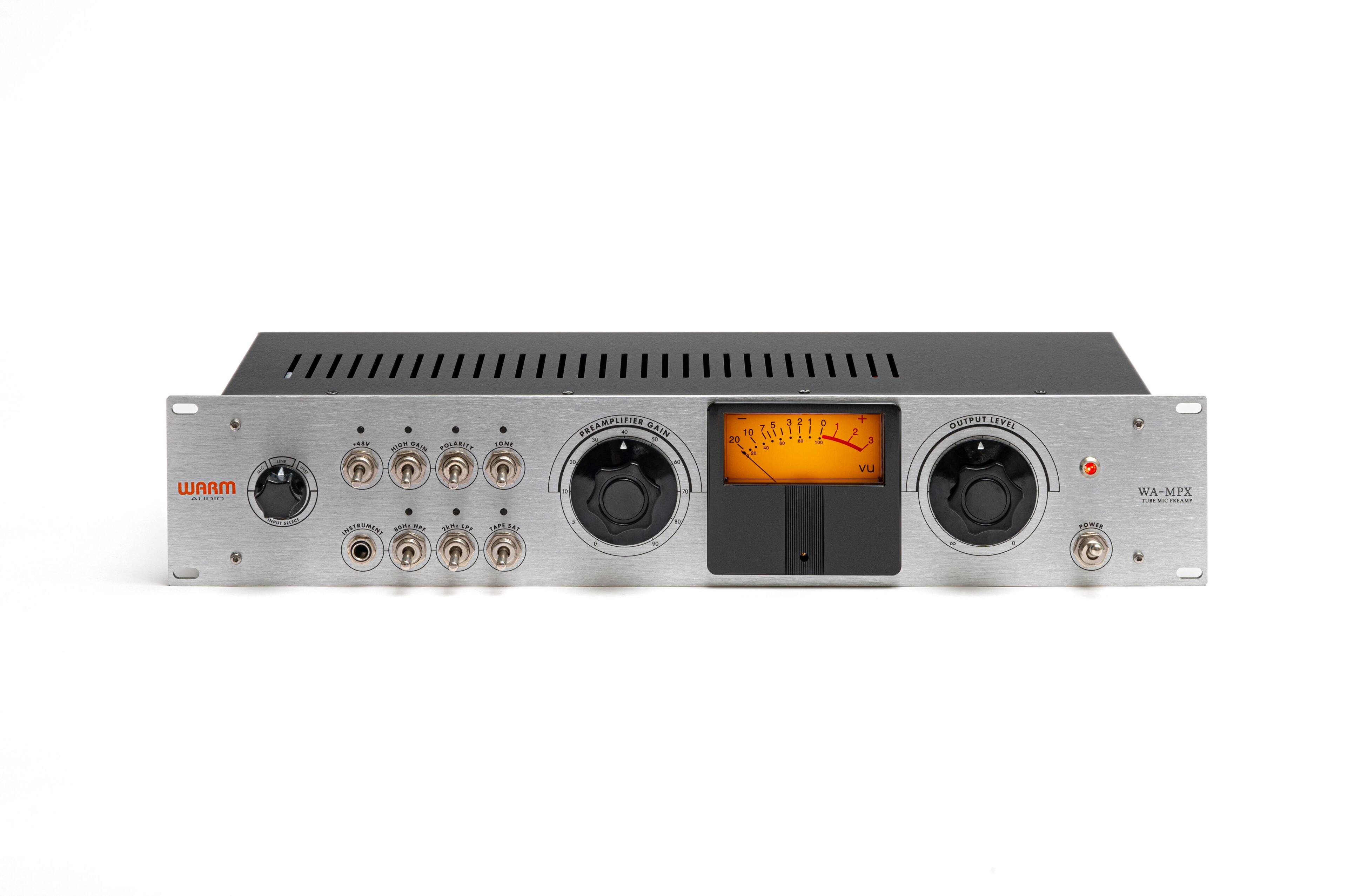 Front. Warm Audio - WA-MPX Single-Channel Tube Mic Preamp - Silver.