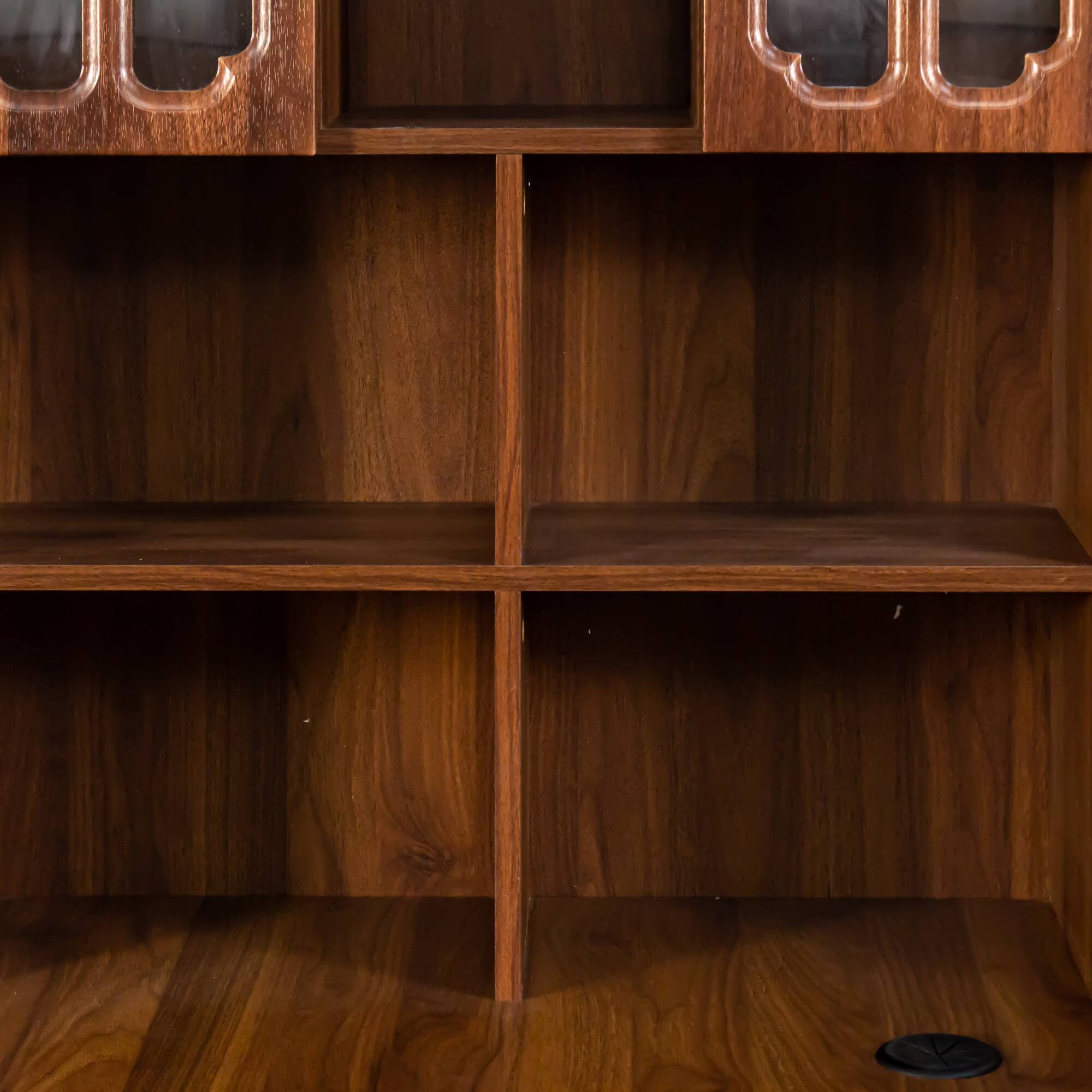 Alt View 10. Tiramisubest - L-Shaped Corner Computer Desk,Study Modern Style Table with Drawers,Bookshelf & Hutch,2-in-1 L-Shaped Design - Walnut.