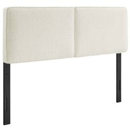 Lindee Boucle Fabric Queen Headboard by Modway - Brown