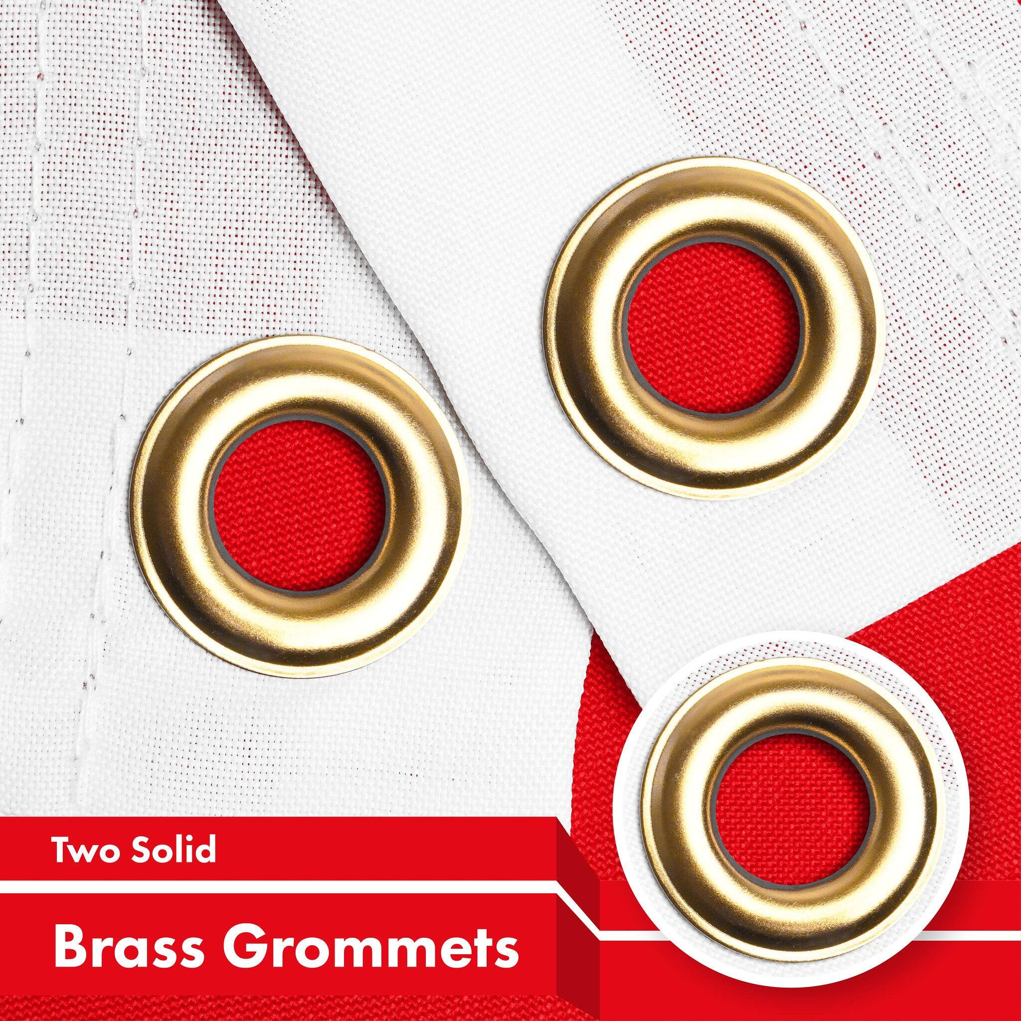 Two Solid Brass Grommets