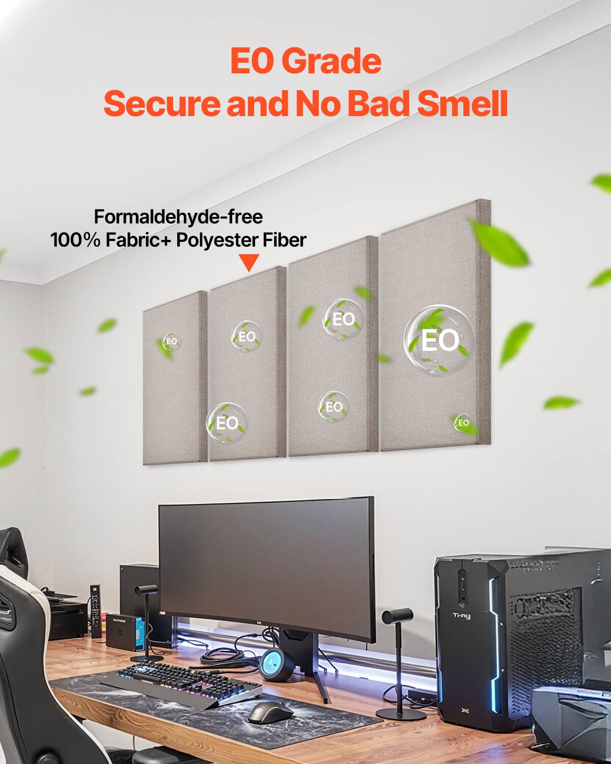 EO Grade Secure and No Bad Smell  
Formaldehyde-free 100% Fabric + Polyester Fiber