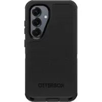 OtterBox - Defender Series Pro Hard Shell for Samsung Galaxy S25 and Samsung Galaxy S24 - Black - Front_Zoom