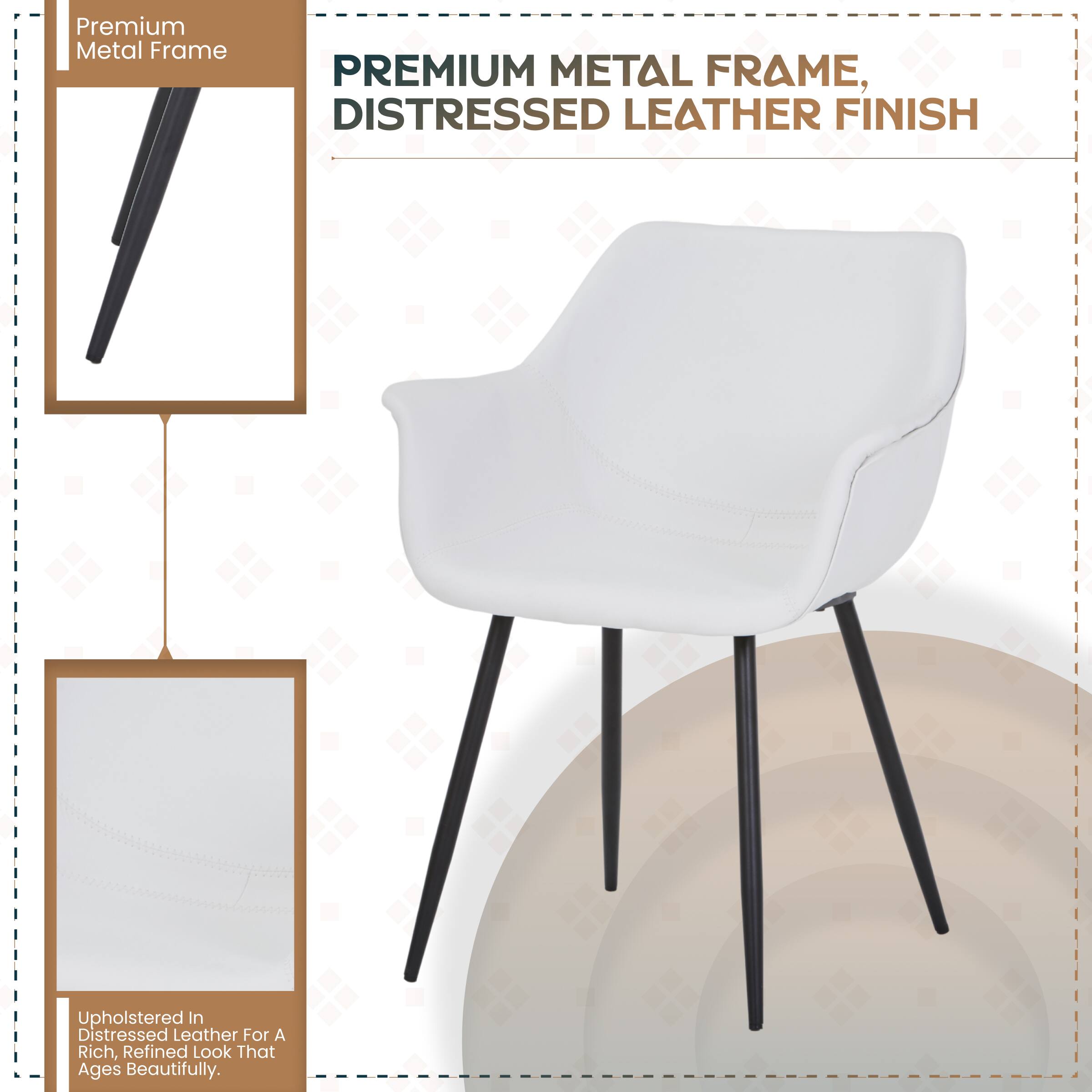 Premium Metal Frame

PREMIUM METAL FRAME, DISTRESSED LEATHER FINISH

Upholstered in Distressed Leather for a Rich, Refined Look That Ages Beautifully.