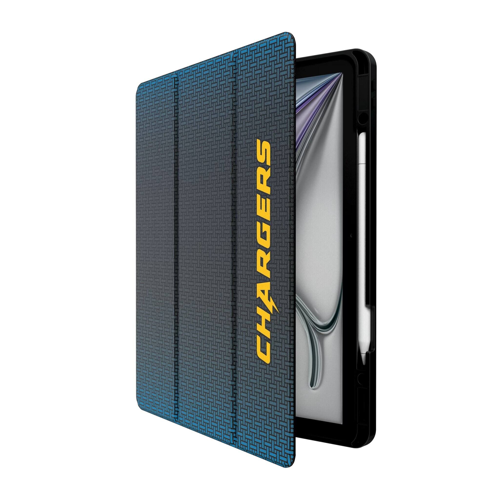 Alt View 1. Keyscaper - Los Angeles Chargers iPad Case - 6/7th Gen Mini - Black.