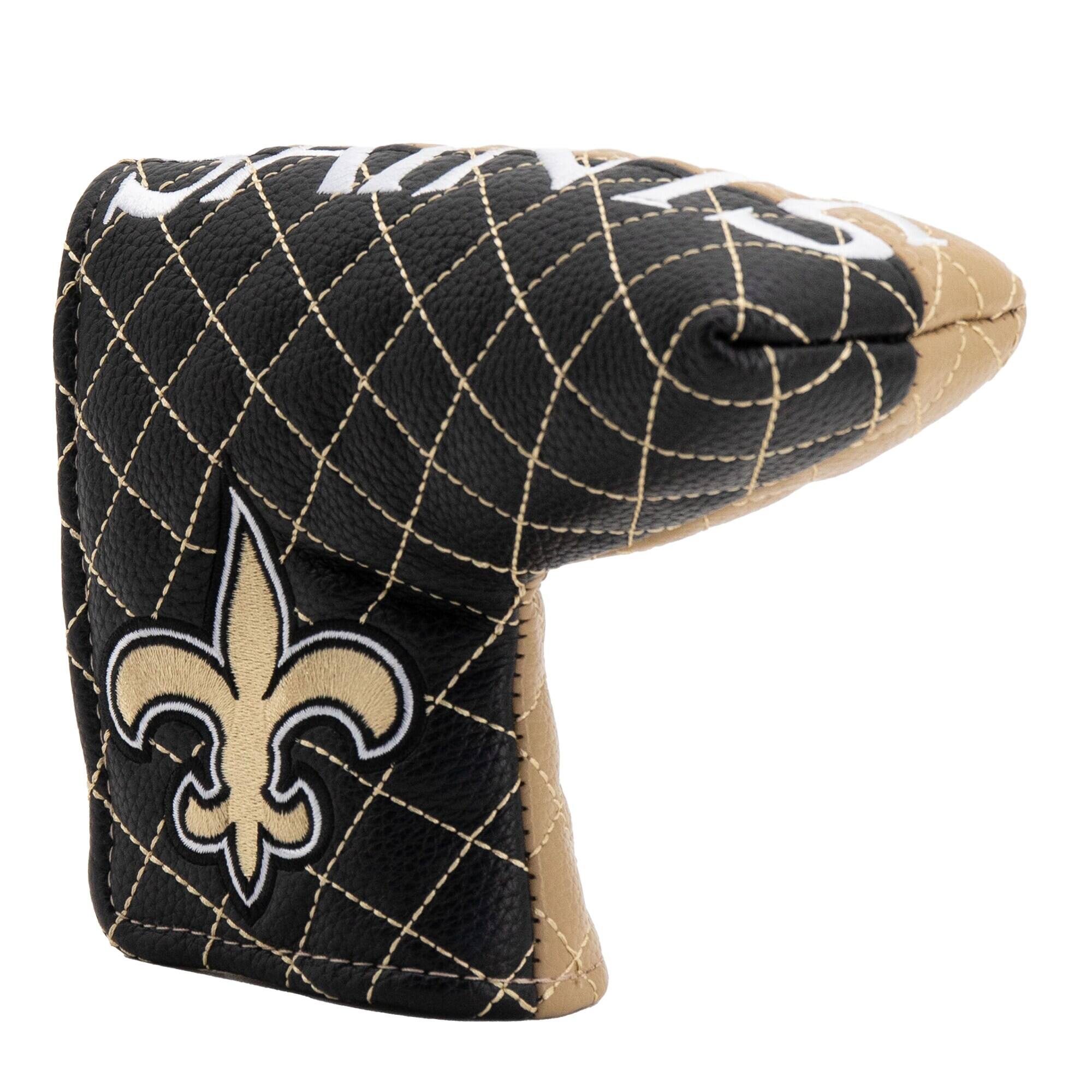 Alt View 2. Team Golf - New Orleans Saints Quilted Blade Putter Cover - Multicolor.