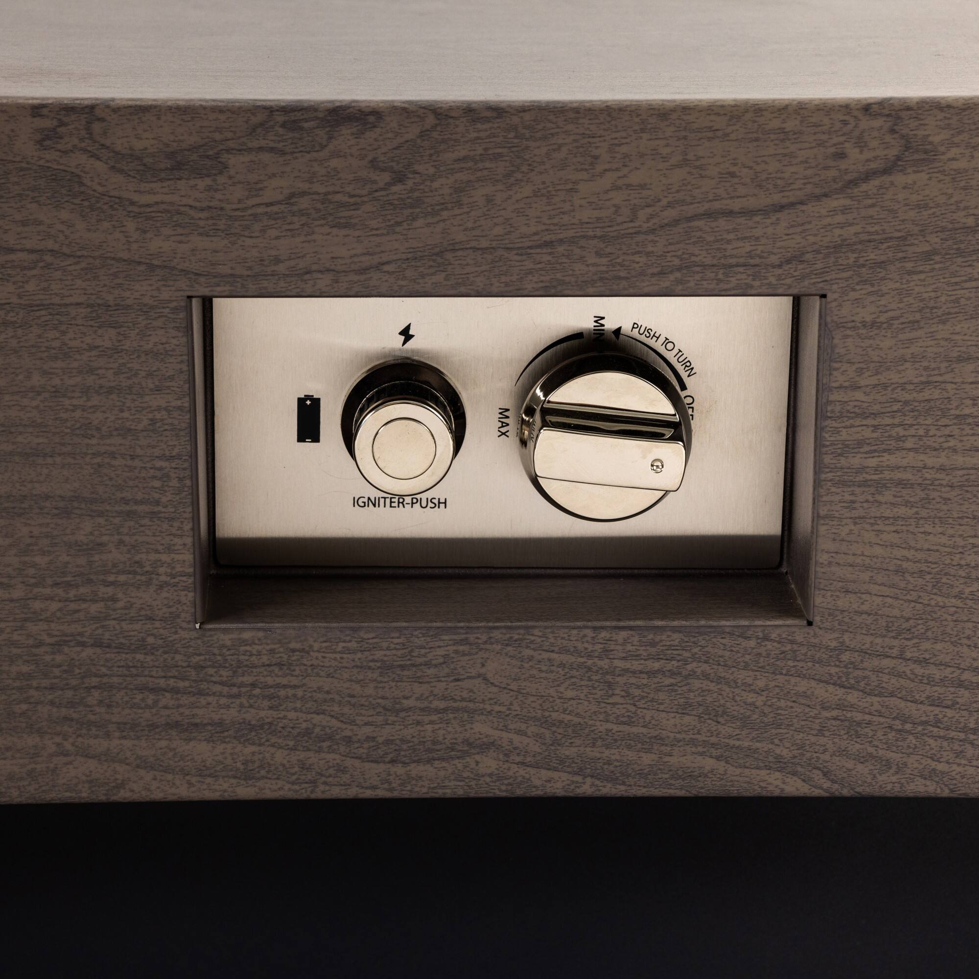 MAX MIN  
PUSH TO TURN  
IGNITER-PUSH