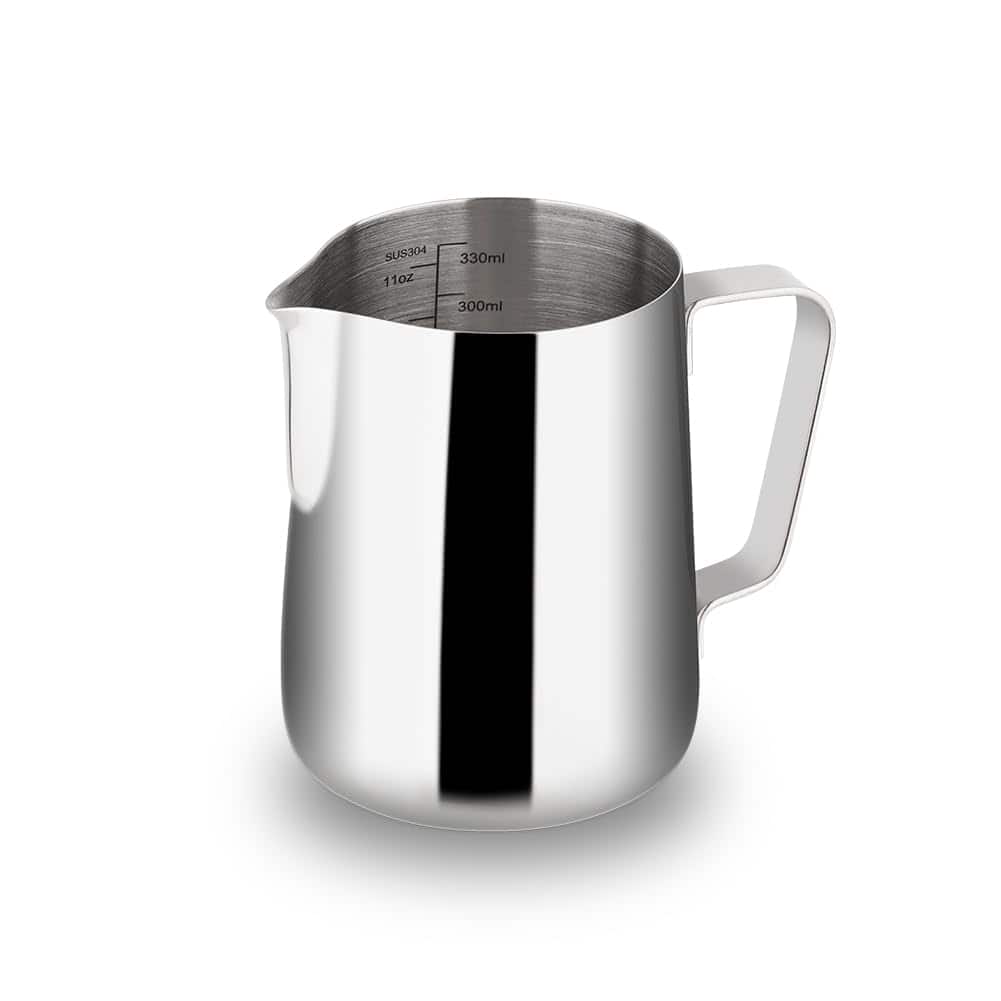 Dapper Styles - Stainless Steel Milk Frothing Pitcher / - Espresso Steaming For Cappuccino Latte Art Coffee Machine Accesso - Silver-20.3 Ounces