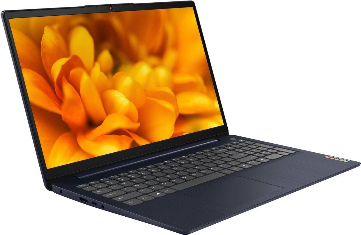 Alt View 1. Lenovo - IdeaPad 3i Laptop 15.6 FHD Display (i5-1155G7, 8GB, 512GB SSD, Intel Iris Xe, Win 11 Home S-Mode) - Abyss Blue.
