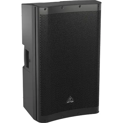 Front. Behringer - Behringer DR115DSP Active 1400W 15" PA Speaker System with DSP and 2-Channel Mixer.