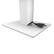 Alt View 3. Kanto - 6" Universal Desktop Speaker Stands with Cable Management, Pair - White.