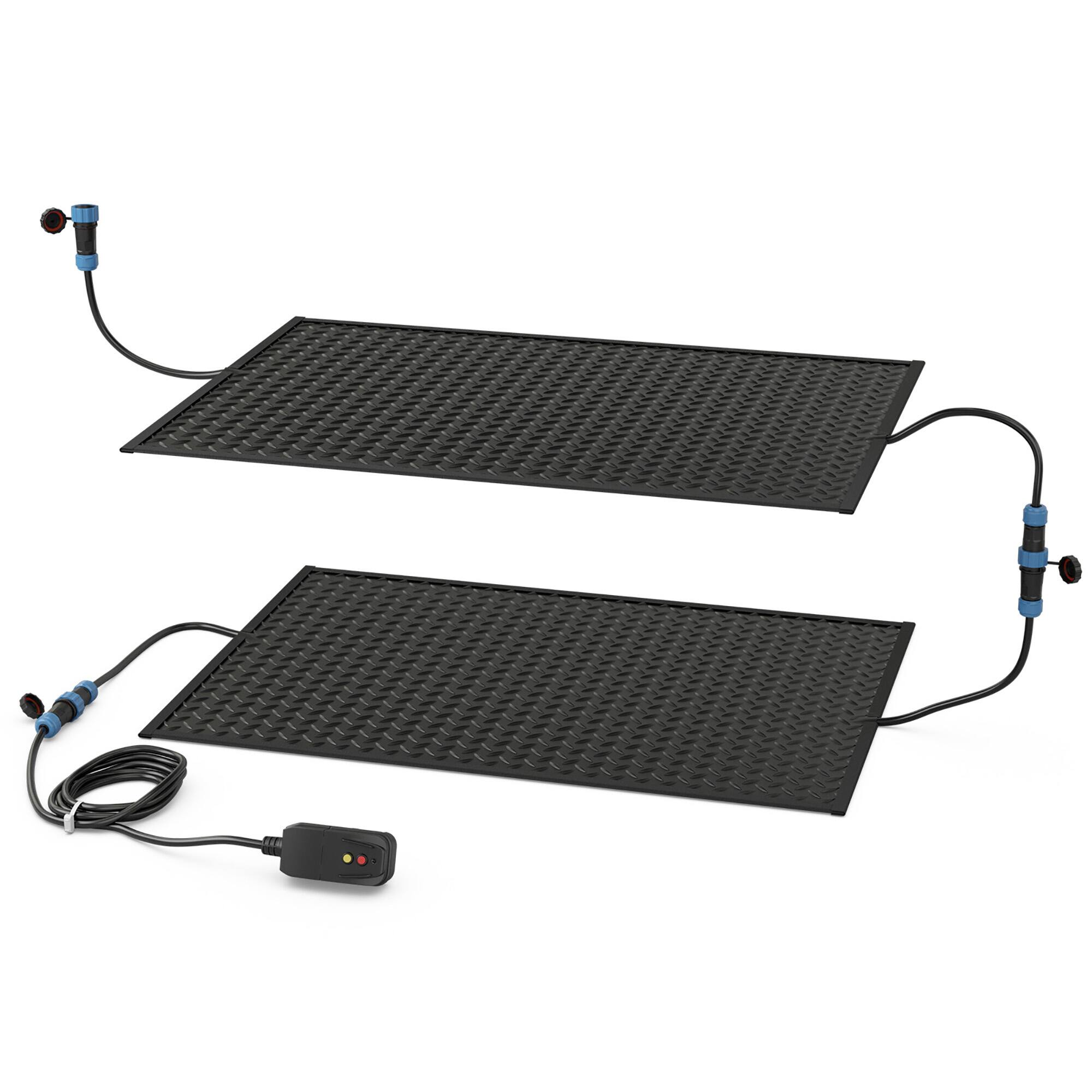 Alt View 9. Costway - Costway 20" x 30" Heated Snow Melting Mat with 3 in/h Speed Non-Slip Rubber for Walkway - Black.