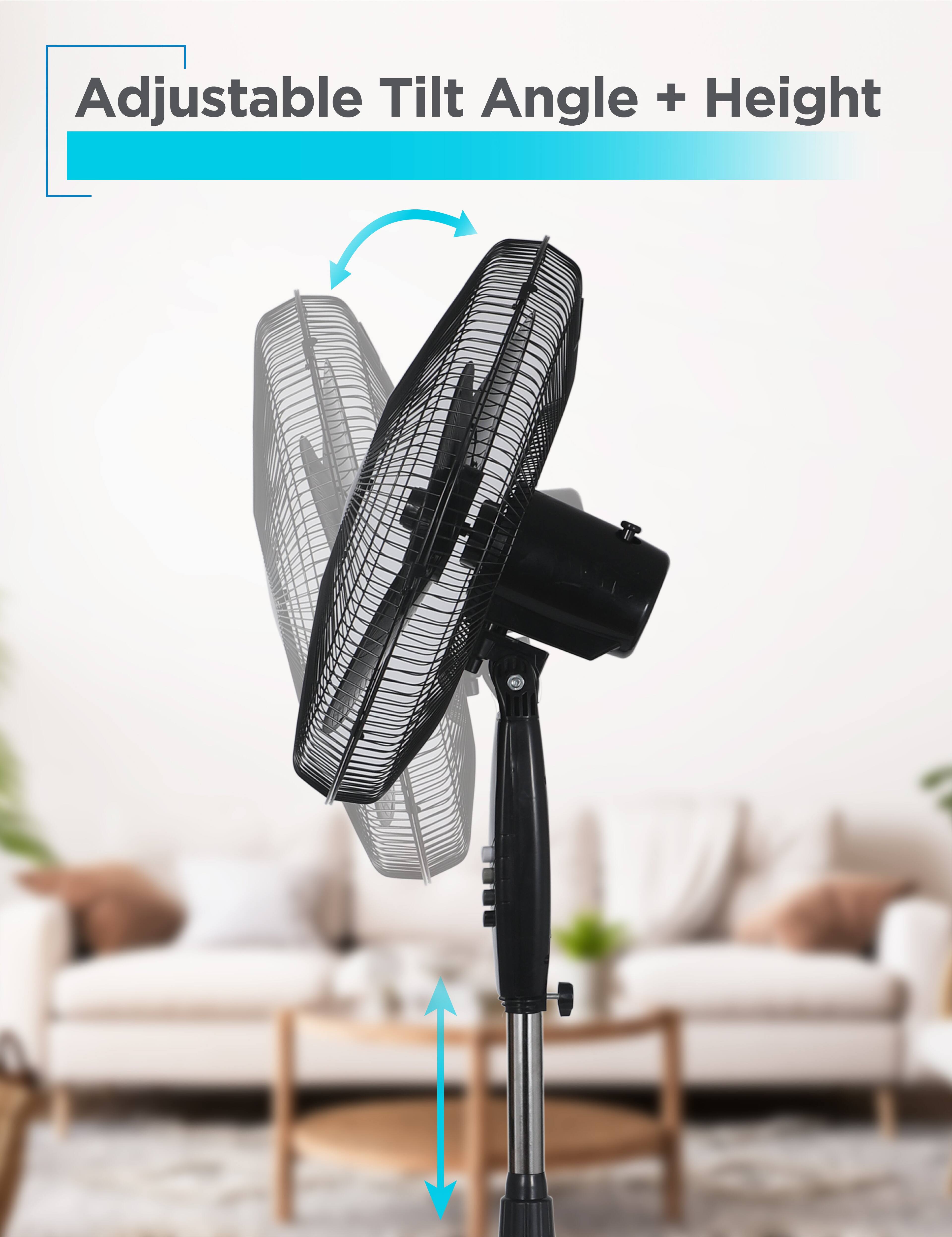 Black+Decker 18 Inch Pedestal Fan, Oscillating Fan for Home and
