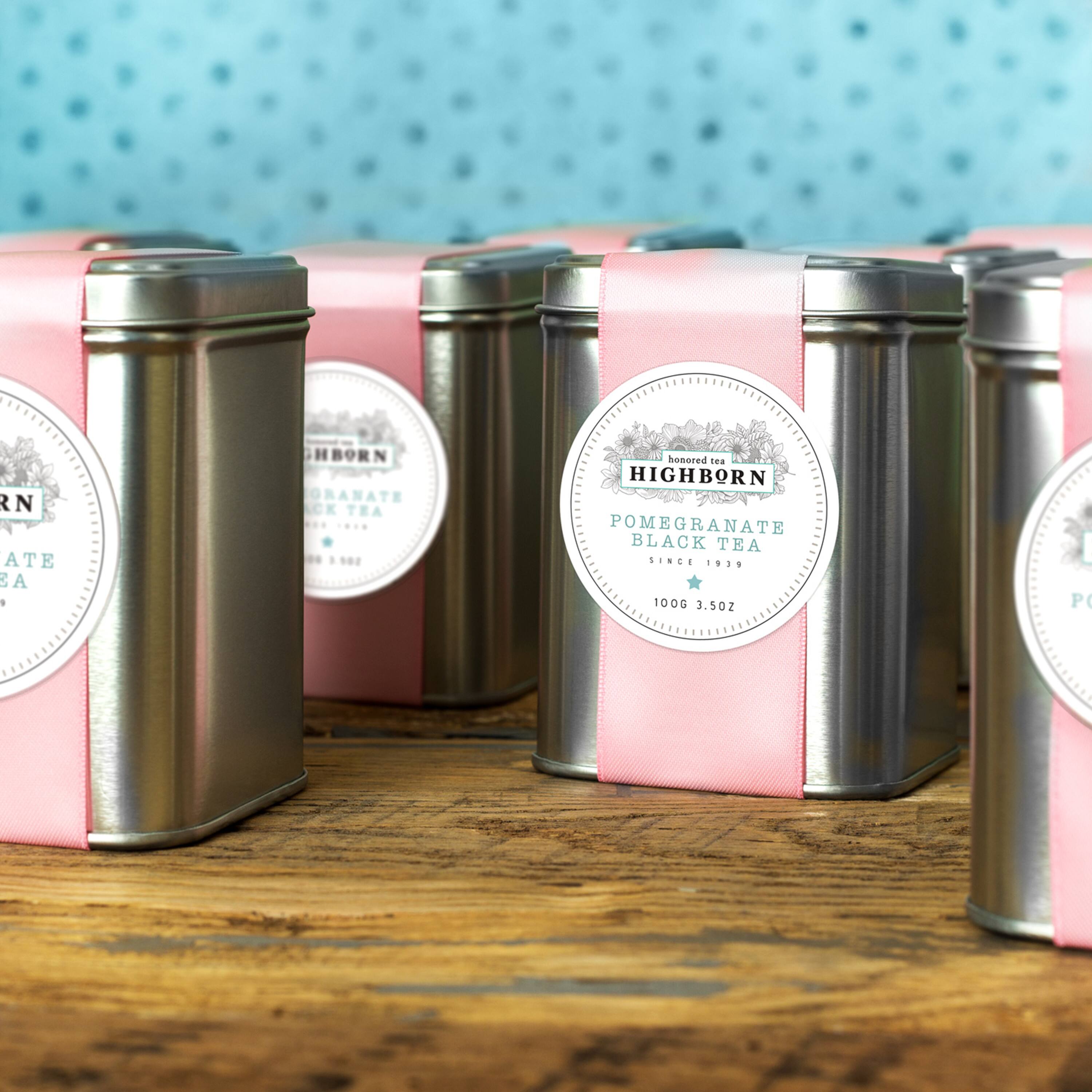 HIGHBORN POMEGRANATE BLACK TEA SINCE 1939  
100G 3.5oz