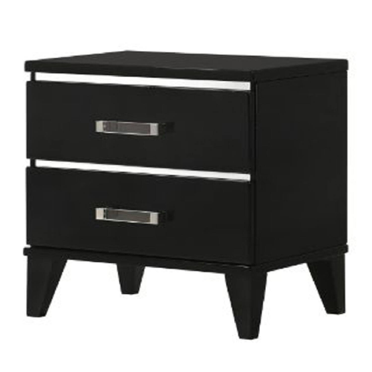 Black Metal Nightstand