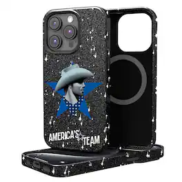 Keyscaper - NFL - Dallas Cowboys 2024 Illustrated Limited Edition Bling iPhone Case - 15 - Black
