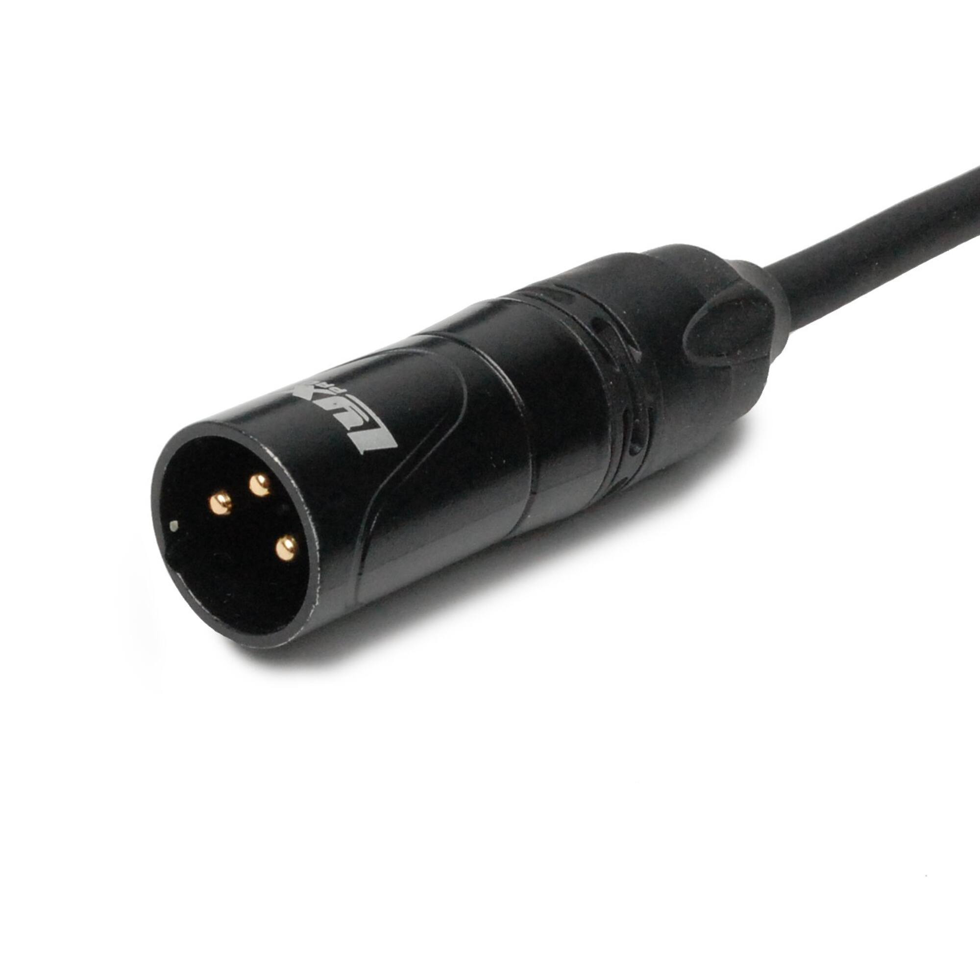 Alt View 1. Lyxpro - 10 ft Male XLR to 1/4" TRS, Star Quad Microphone Cable with High End Sound Clarity - Black - Black.