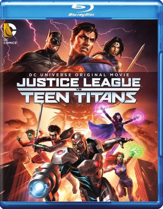 Front. Justice League vs Teen Titans [Blu-ray].