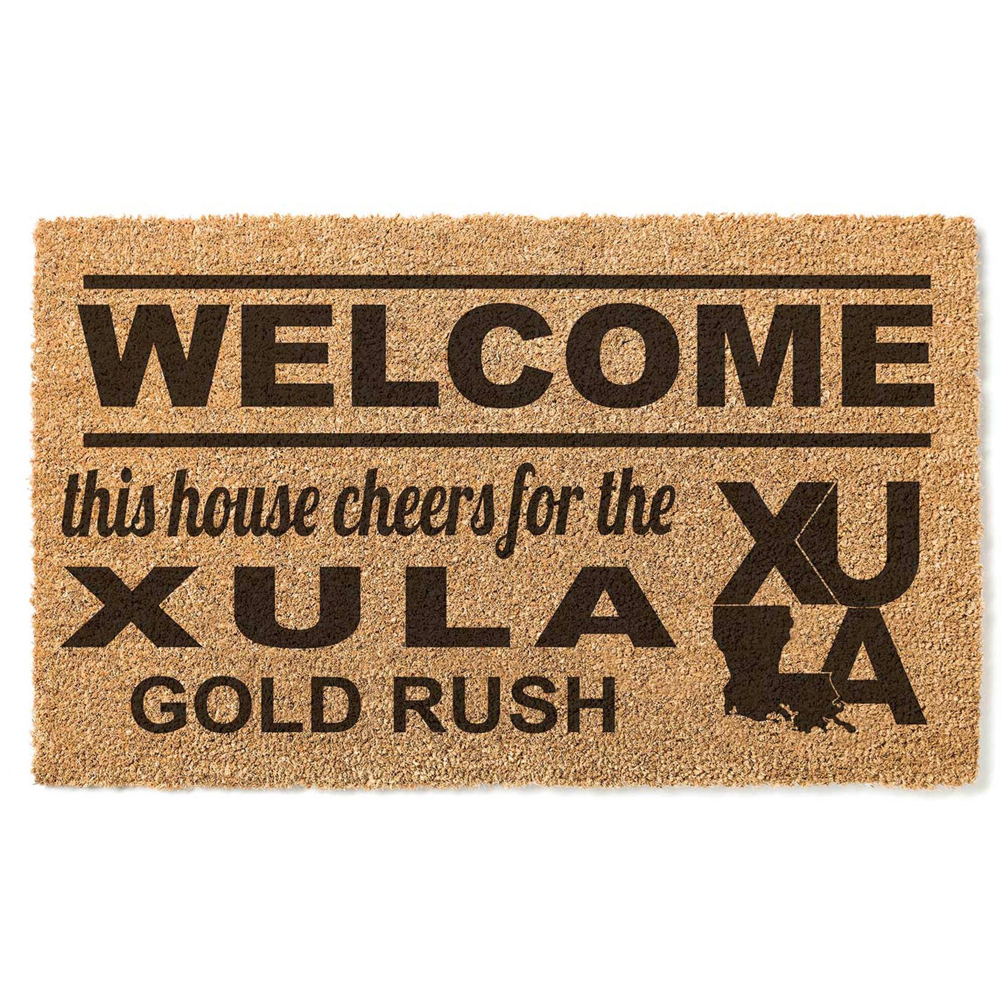 Xavier University of Louisiana Gold Rush 18" x 30" Welcome Doormat
