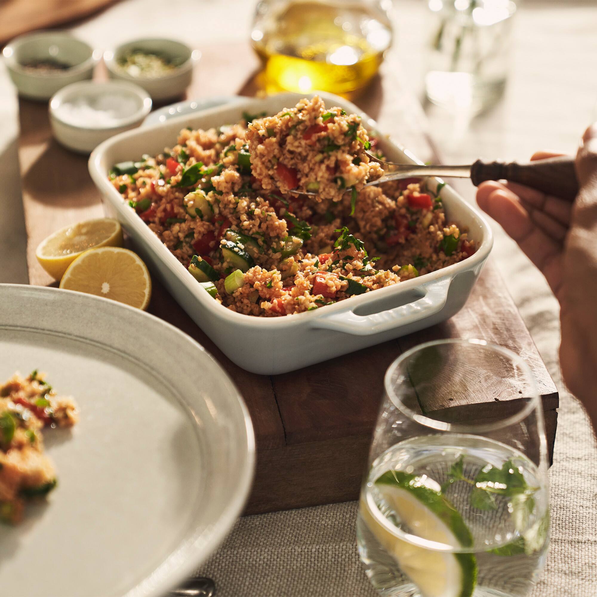 Alt View 3. Staub - Staub Ceramic 3-pc Rectangular Baking Dish Set - Macaron Pastel Blue - Blue.
