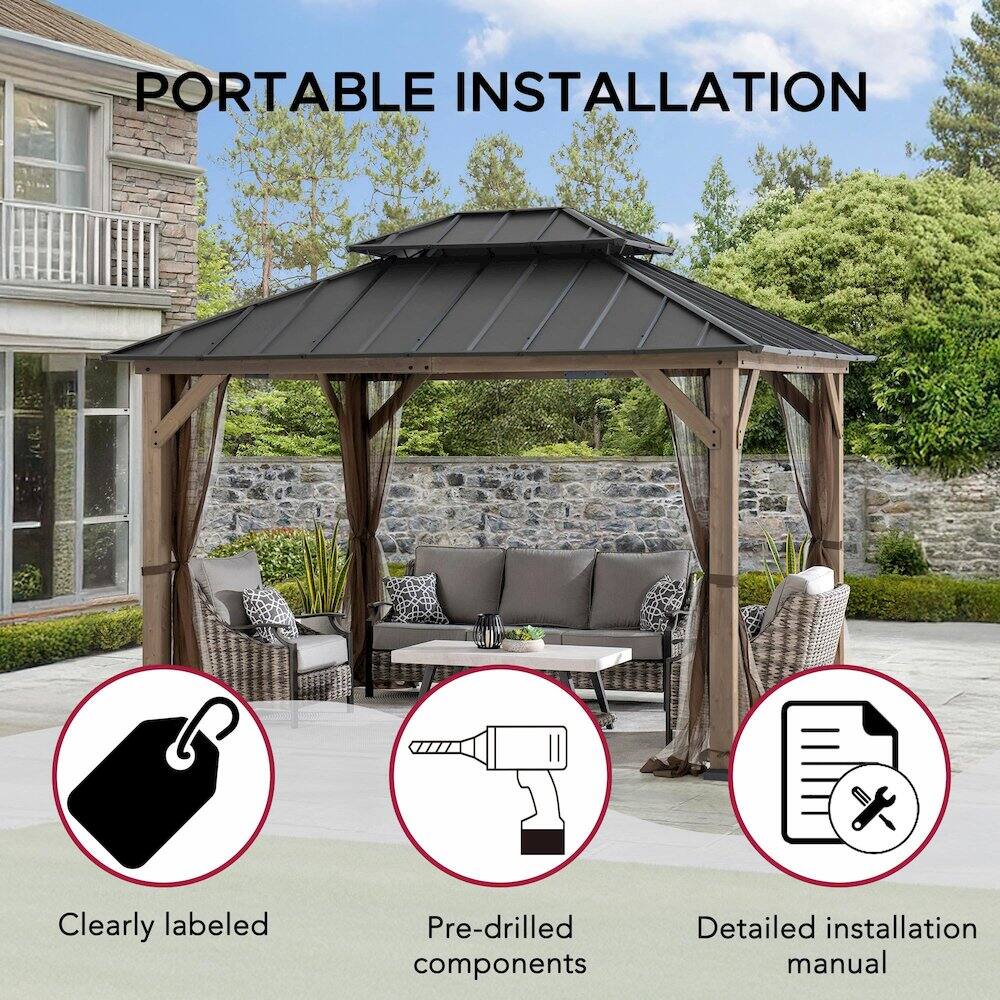PORTABLE INSTALLATION

- Clearly labeled
- Pre-drilled components
- Detailed installation manual